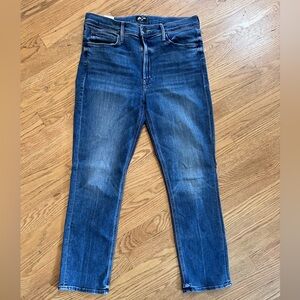 Mother Mid Rise Dazzler Ankle Jean Size 31